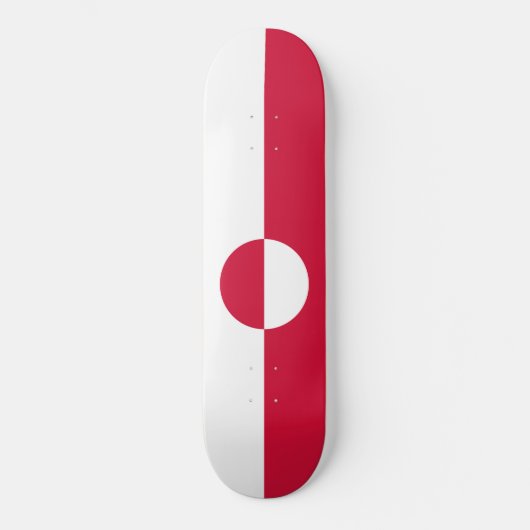 Vlag van Groenland Persoonlijk Skateboard (Voorkant)