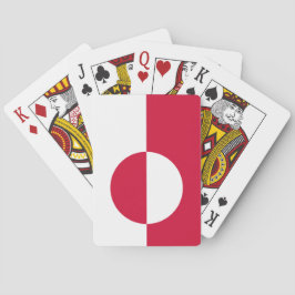 Vlag van Groenland Pokerkaarten