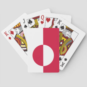 Vlag van Groenland Pokerkaarten