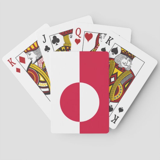 Vlag van Groenland Pokerkaarten (Achterkant)