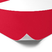 Vlag van Groenland Poster (Hoek)