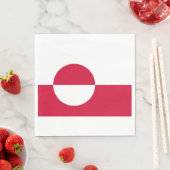 Vlag van Groenland Servet (Insitu)