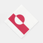 Vlag van Groenland Servet (Hoek)