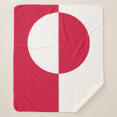 Vlag van Groenland Sherpa Deken (Voorkant)