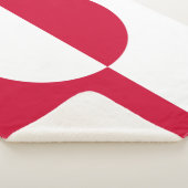 Vlag van Groenland Sherpa Deken (3/4)