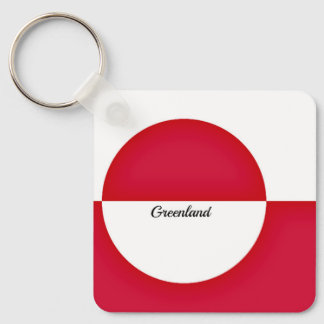 Vlag van Groenland Sleutelhanger