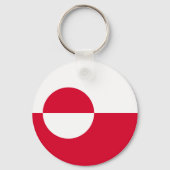 Vlag van Groenland Sleutelhanger (Achterkant)