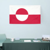 Vlag van Groenland Spandoek (Beurs)
