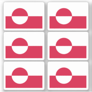 Vlag van Groenland Sticker
