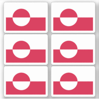 Vlag van Groenland Sticker