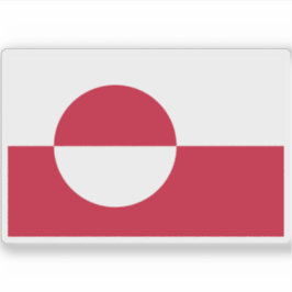 Vlag van Groenland Sticker