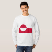 Vlag van Groenland T-shirt (Voorkant volledig)
