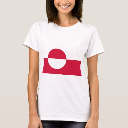 Vlag van Groenland T-shirt (Voorkant)