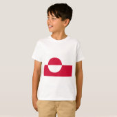Vlag van Groenland T-shirt (Voorkant volledig)