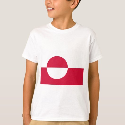 Vlag van Groenland T-shirt (Voorkant)