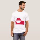 Vlag van Groenland T-shirt (Voorkant volledig)