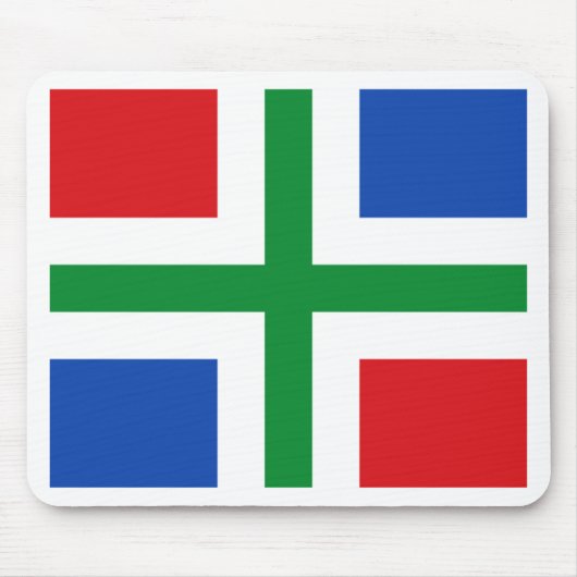 Vlag van Groningen (provincie) Muismat (Voorkant)