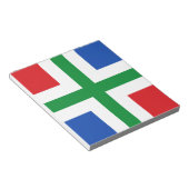 Vlag van Groningen (provincie) Notitieblok (Schuin)