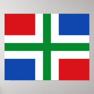 Vlag van Groningen (provincie) Poster