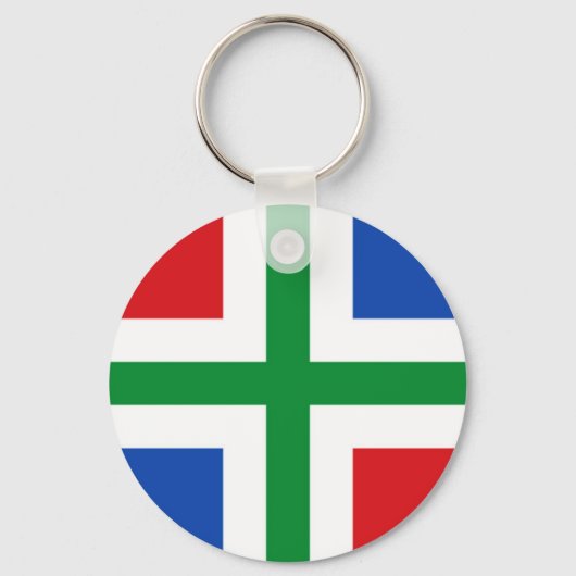 Vlag van Groningen (provincie) Sleutelhanger (Voorkant)