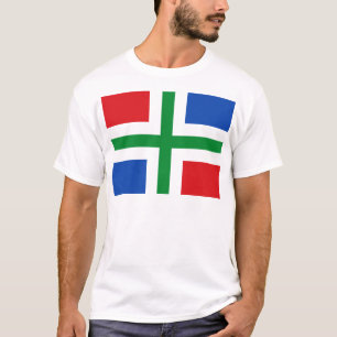 Vlag van Groningen (provincie) T-shirt