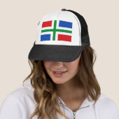 Vlag van Groningen (provincie) Trucker Pet (In situ)