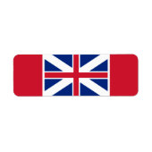 vlag van Groot-Brittannië (1707-1800) Etiket (Voorkant)