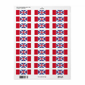 vlag van Groot-Brittannië (1707-1800) Etiket (Full Sheet)