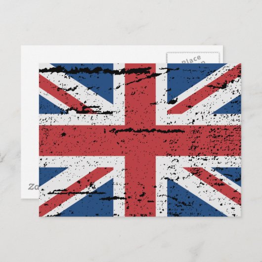 VLAG VAN GROOT-BRITTANNIË BRIEFKAART (Voorkant / Achterkant)