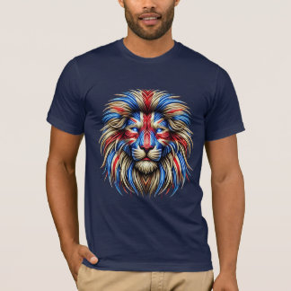 Vlag van Groot-Brittannië Leeuw Verenigd Koninkrij T-shirt