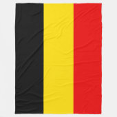 Vlag van grote Belgische vlag Fleece Deken (Voorkant)