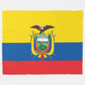 Vlag van grote Ecuador Fleece Deken (Voorkant (Horizontaal))