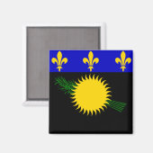 Vlag van Guadeloupe Magneet (Voorkant / Achterkant)