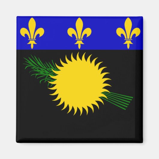 Vlag van Guadeloupe Magneet (Voorkant)