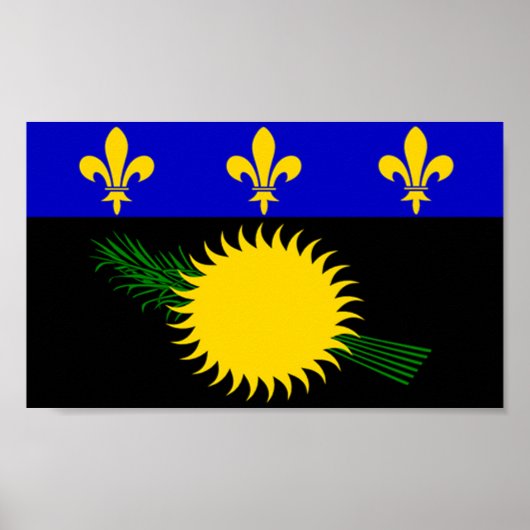 Vlag van Guadeloupe Poster (Voorkant)