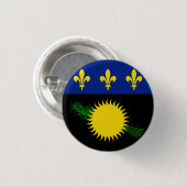 Vlag van Guadeloupe Ronde Button 3,2 Cm (Voorkant /achterkant)