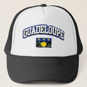 vlag van Guadeloupe Trucker Pet