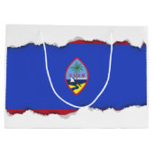 Vlag van Guam Groot Cadeauzakje (Achterkant)