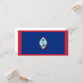 Vlag van Guam Kaart (Voorkant / Achterkant in situ)