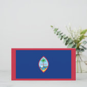 Vlag van Guam Kaart (Staand voorkant)