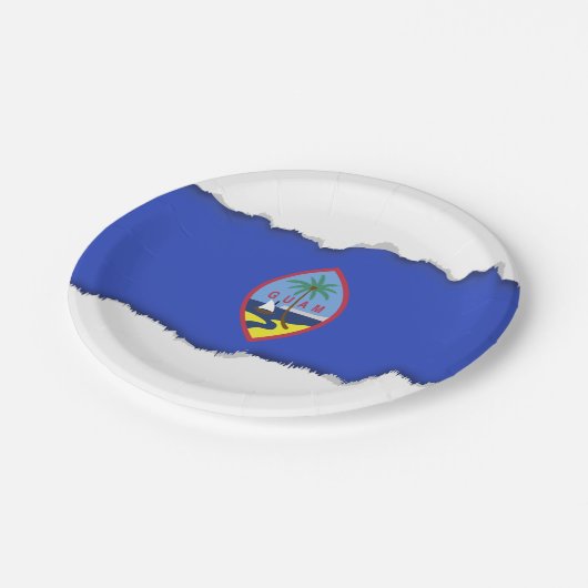 Vlag van Guam Papieren Bordje (Gekanteld)