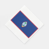 Vlag van Guam Servet (Hoek)