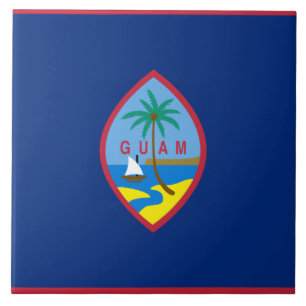 Vlag van Guam Tegeltje