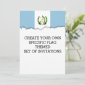 Vlag van Guatamala Kaart (Staand voorkant)