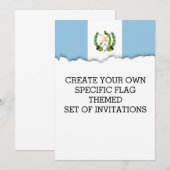 Vlag van Guatamala Kaart (Voorkant / Achterkant)