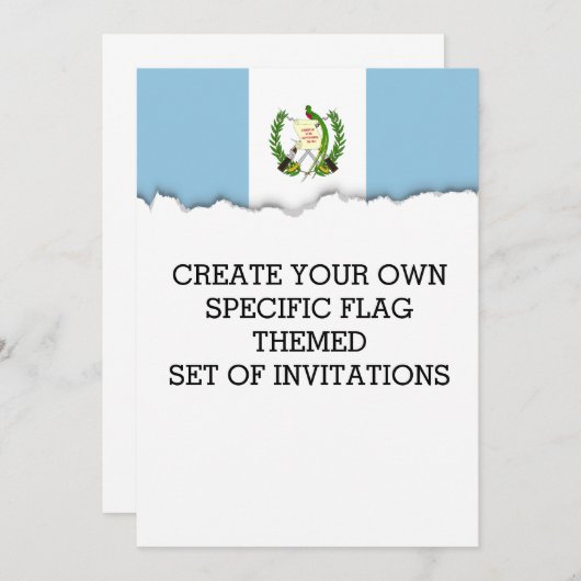 Vlag van Guatamala Kaart (Voorkant / Achterkant)