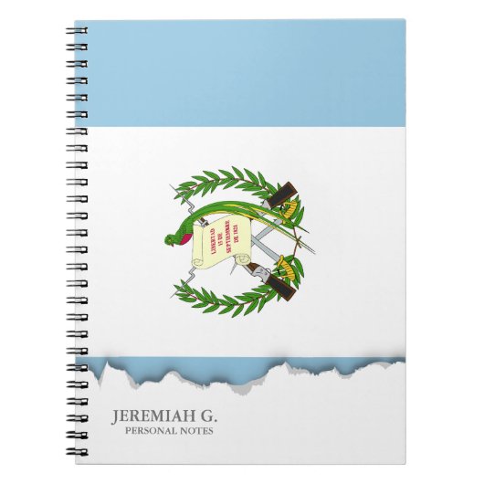 Vlag van Guatamala Notitieboek (Voorkant)