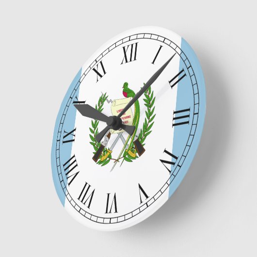 Vlag van Guatamala Ronde Klok (Hoek)