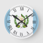 Vlag van Guatamala Ronde Klok (Voorkant)