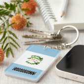 Vlag van Guatamala Sleutelhanger (Voorkant Rechts)